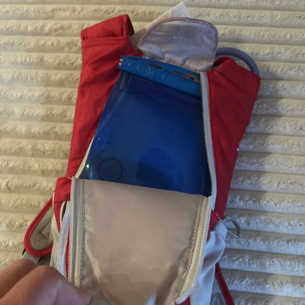 Ridgeway by Kelty Monarch‎ 5L Hydration Backpack Red Gray Bladder Running NWT